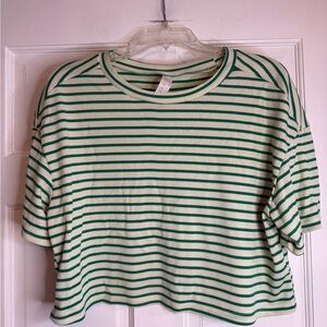 MISSGUIDED Women Casual Stripe Knit Short Sleeve